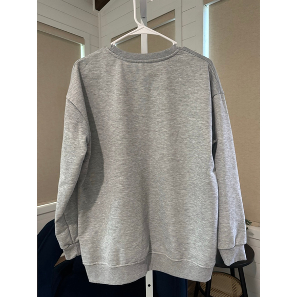 Women's Unbranded Grey Sweatshirt, I’m A Delight, Size Large - Picture 3 of 4
